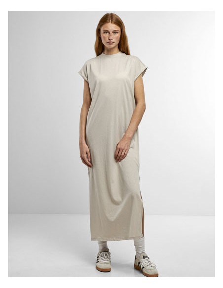 NEM-NM045-Ladies Long Extended Shoulder Dress 2